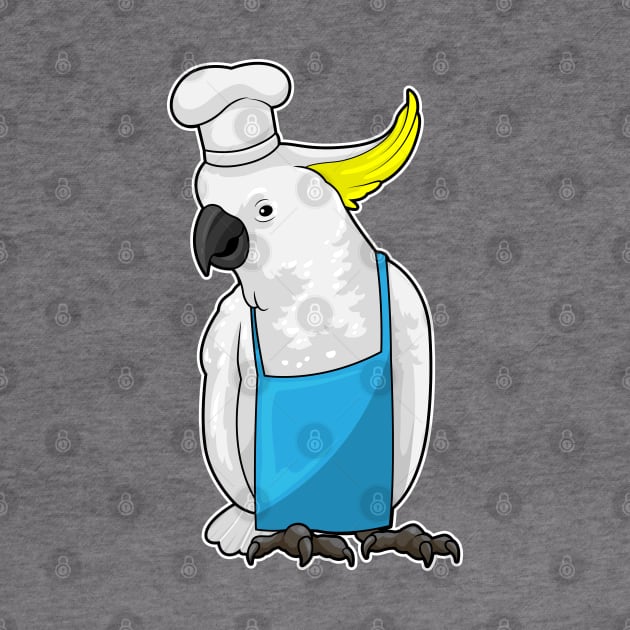 Parrot as Chef with Cooking hat by Markus Schnabel